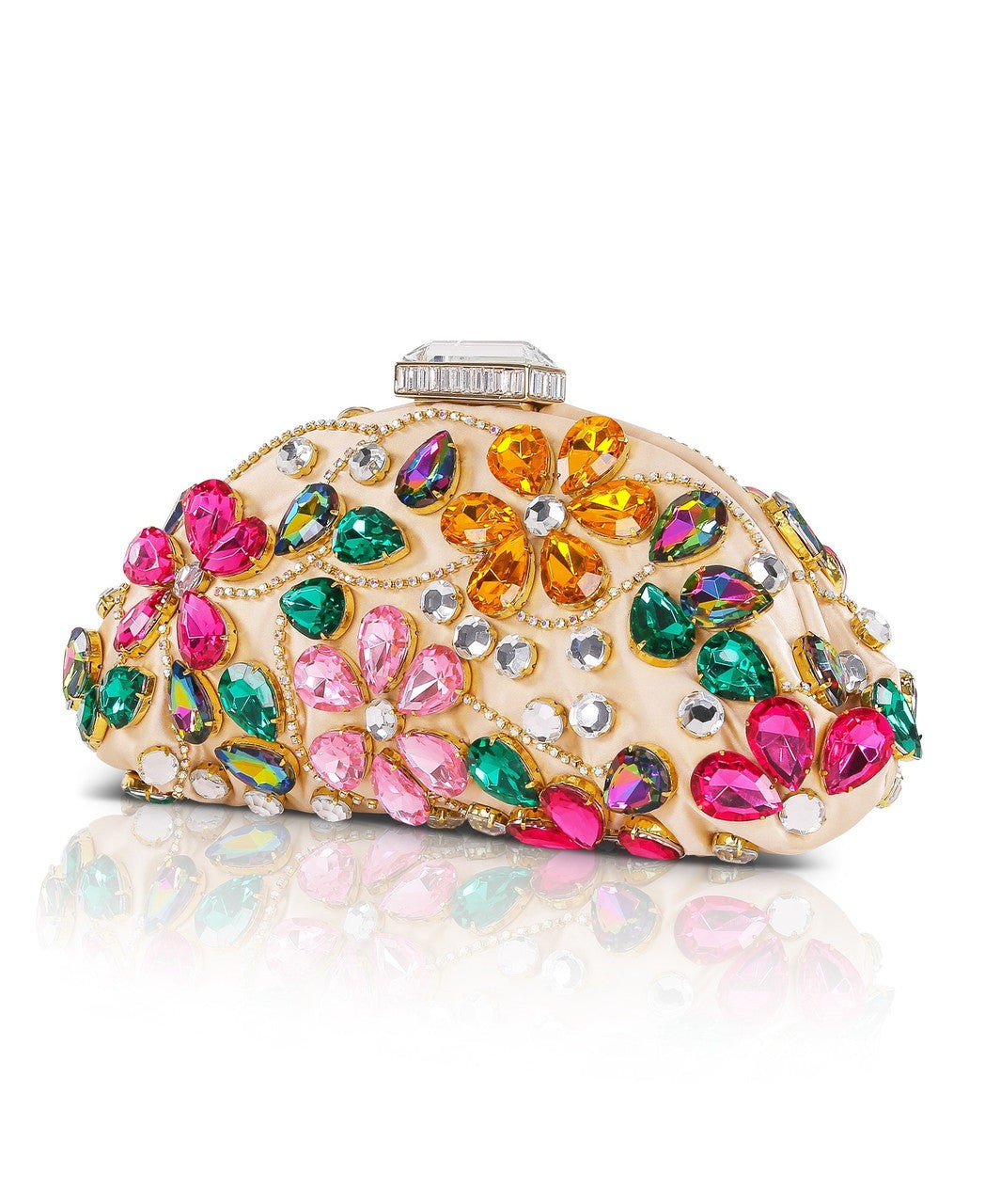 Jem Crystal Floral Clutch
