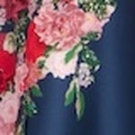Floral Strapless A-Line Midi Dress