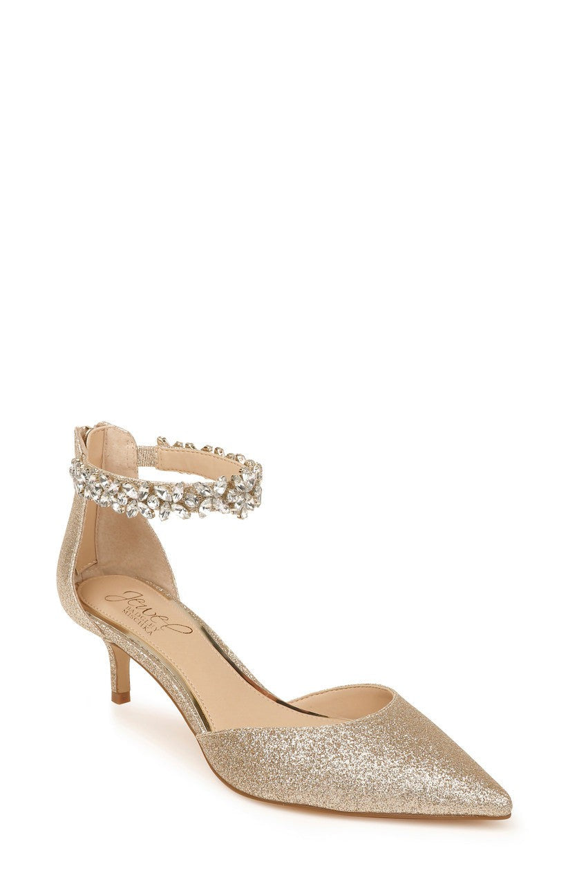 Robles Crystal Embellished Kitten Heel