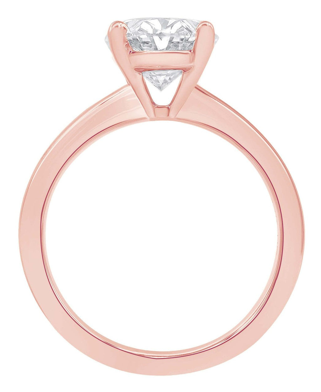 Oval-Cut Diamond Solitaire Engagement Ring