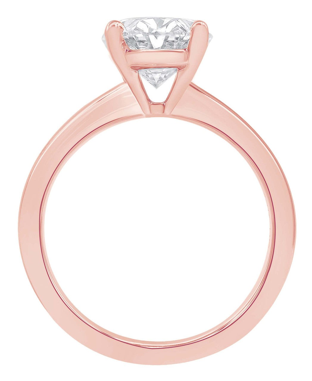 Oval-Cut Diamond Solitaire Engagement Ring