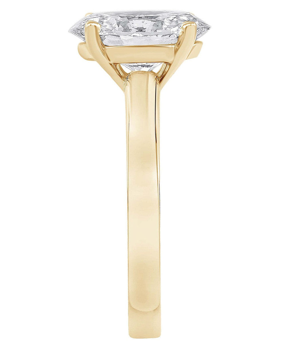 Oval-Cut Diamond Solitaire Engagement Ring