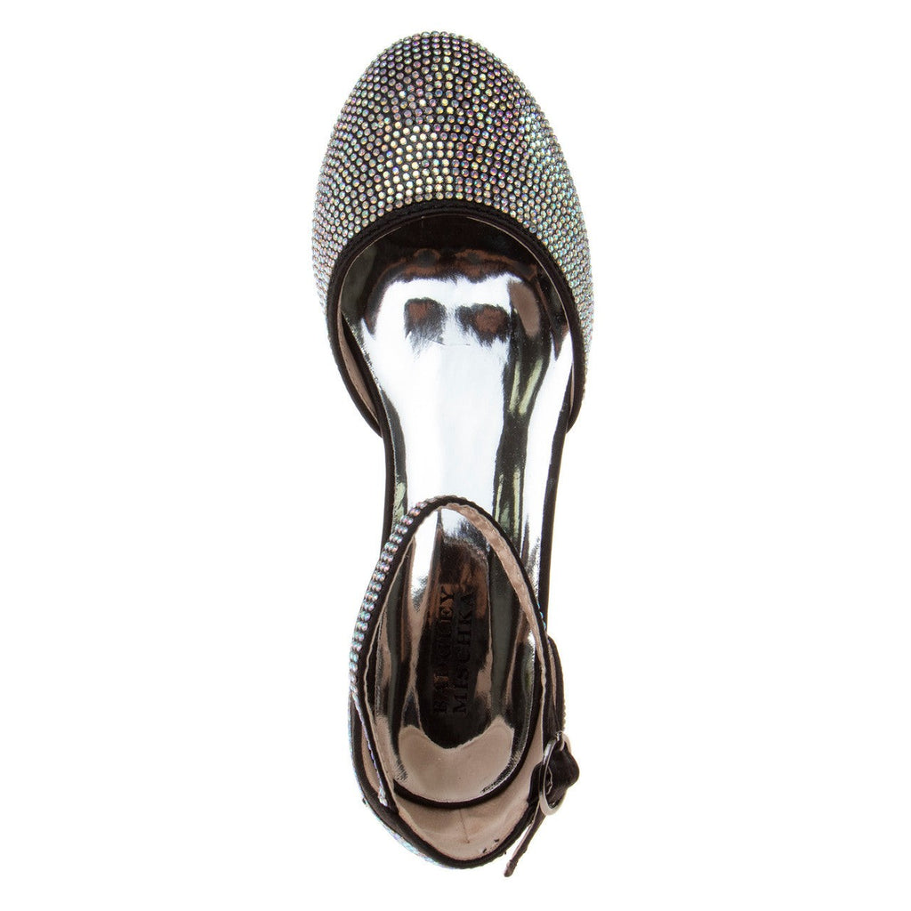Girls’ Studded Block Heeled 2-Piece Dress Shoe