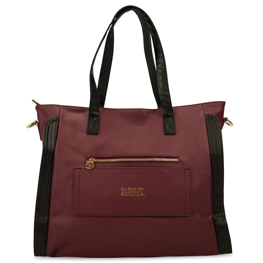 Rose Vegan Leather Travel Tote Weekender Bag