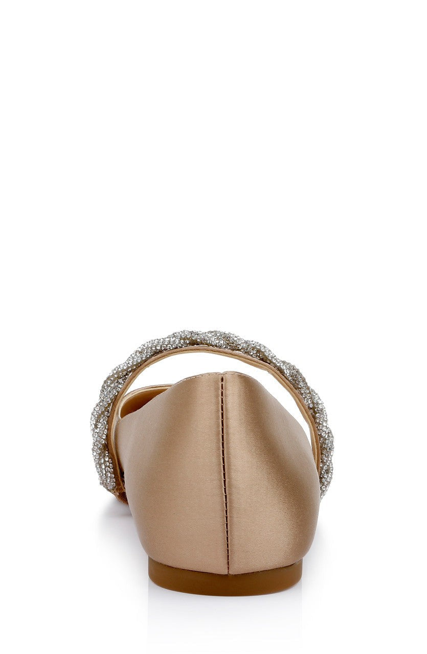 Vana Pointed Flats with Embellished Straps