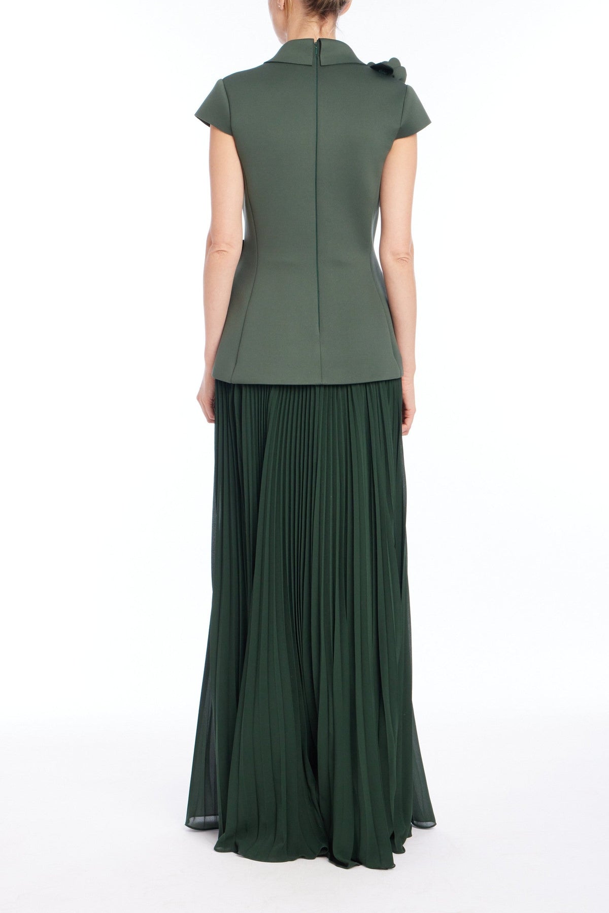 Faux Two-Piece Gown