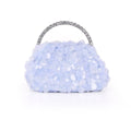 Noa Sequin Bugle Bead Pouch Clutch