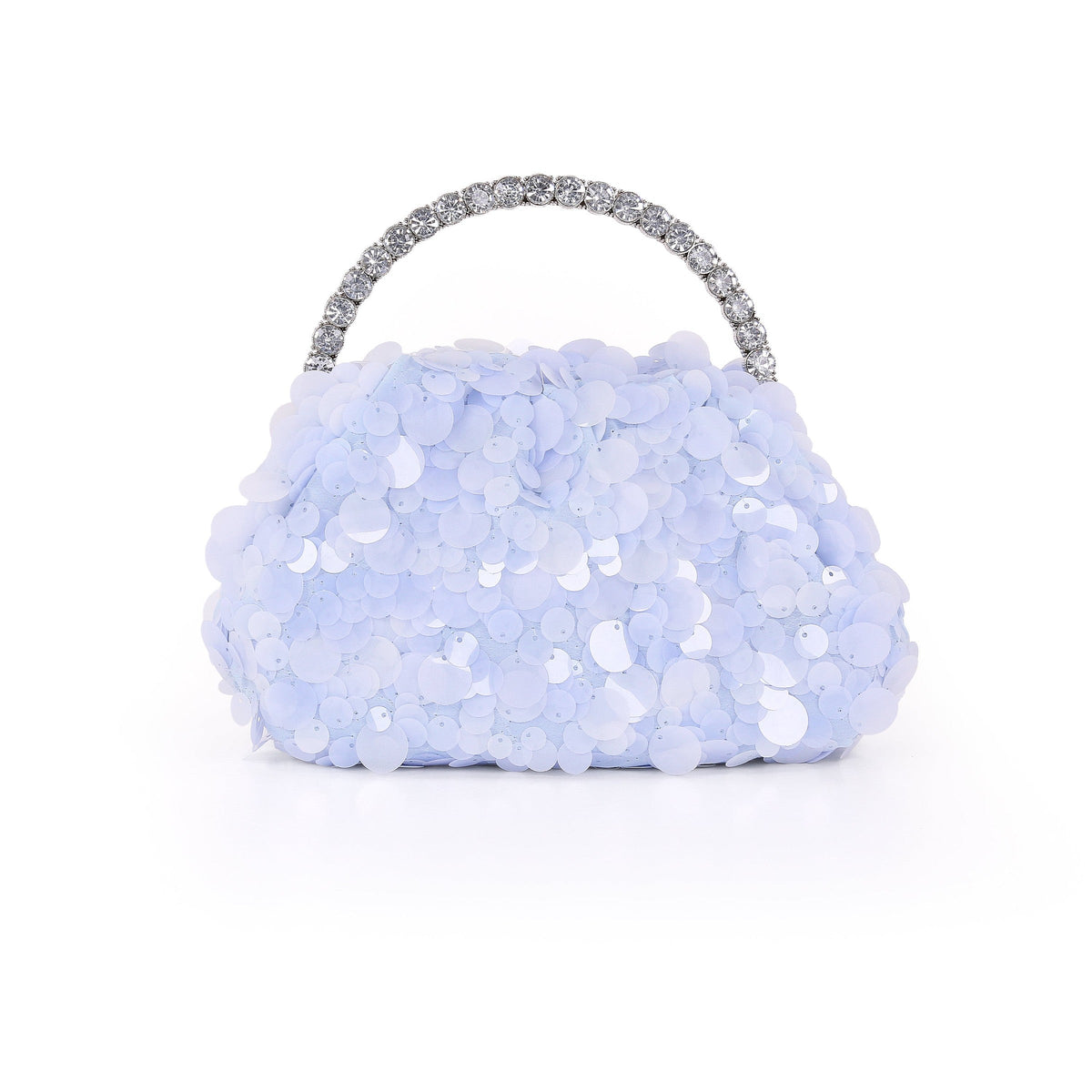 Noa Sequin Bugle Bead Pouch Clutch