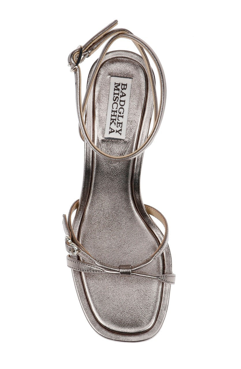 Brynna Leather Sandals with Heart Buckle